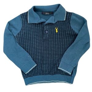 Next Blue Kids Sweater with Yellow Accent